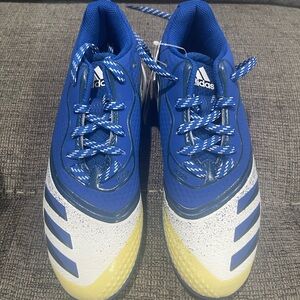 Adidas Icon V MD Blue Baseball Cleats